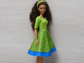 Zelené šatičky pro Barbie