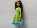 Zelené šatičky pro Barbie