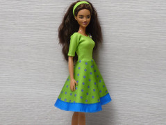 Fialovo oranžové náušnice