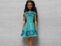 Modrozelené šatičky pro Barbie