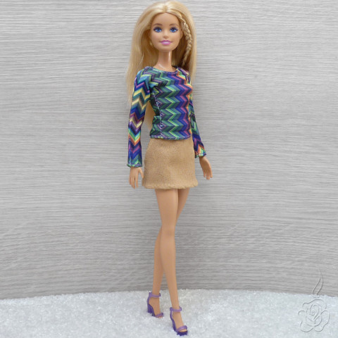 Barevné tričko pro Barbie oblečky pro barbie oblečky pro panenku tričko pro barbie oblečky pro sběratele triko pro barbie 