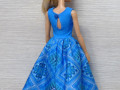 Modré šaty pro Barbie