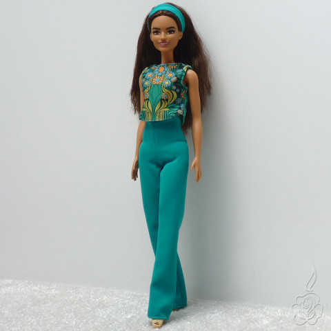 Kalhoty a top pro Barbie oblečky pro barbie oblečky pro panenku kalhoty pro barbie oblečky pro sběratele komplet pro barbie 