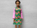 Retro šaty pro Barbie