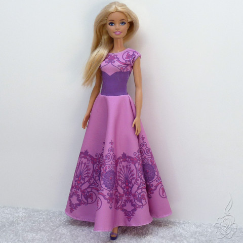 Dlouhé růžové šaty pro Barbie oblečky pro barbie oblečky pro panenku šaty pro barbie dlouhé šaty pro barbie oblečky pro sběratele 