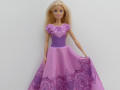Dlouhé růžové šaty pro Barbie
