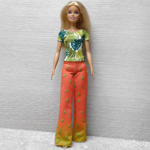 Tričko pro Barbie - Monstera oblečky pro barbie monstera oblečky pro panenku tričko pro barbie oblečky pro sběratele 