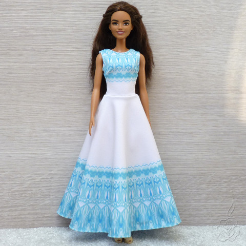 Dlouhé šaty pro Barbie oblečky pro barbie oblečky pro panenku šaty pro barbie dlouhé šaty pro barbie oblečky pro sběratele 