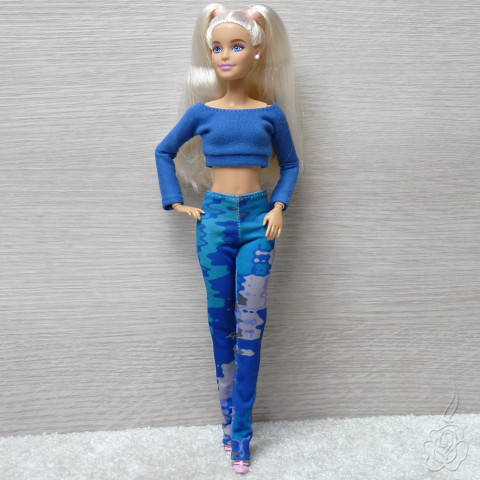 Kalhoty a top pro Barbie oblečky pro barbie oblečky pro panenku kalhoty pro barbie oblečky pro sběratele komplet pro barbie 