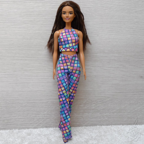 Dvoudílný komplet pro Barbie oblečky pro barbie oblečky pro panenku kalhoty pro barbie oblečky pro sběratele komplet pro barbie 