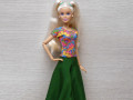 Vzorované tričko pro Barbie