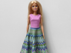 Leopardí šaty pro Barbie