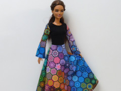 Leopardí šaty pro Barbie