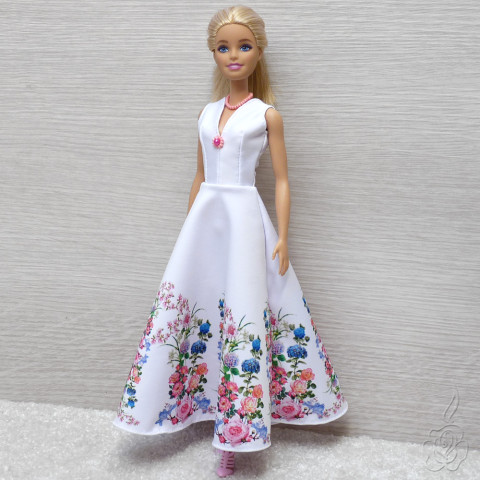 Dlouhé šaty pro Barbie oblečky pro barbie oblečky pro panenku šaty pro barbie dlouhé šaty pro barbie oblečky pro sběratele 