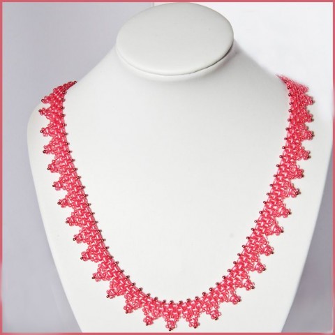 Růžový náhrdelník náhrdelník růžová elegance 